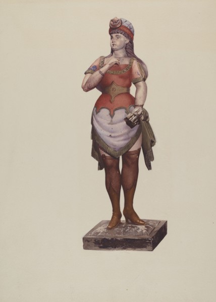 Cigar Store Figure, c. 1937. Creator: Joseph Goldberg.
