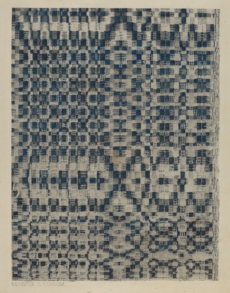 Coverlet, c. 1938. Creator: Magnus S. Fossum.