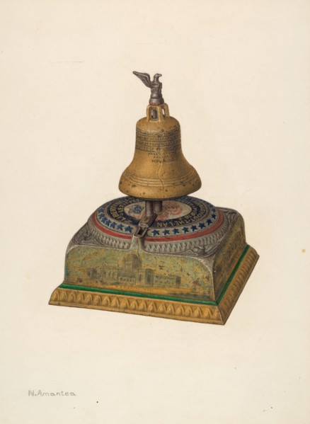 Memorial Money Bank, c. 1940. Creator: Nicholas Amantea.