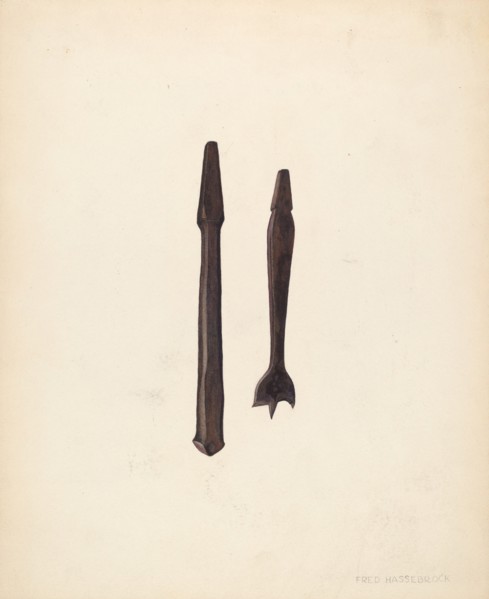 Bit and Countersink, c. 1940. Creator: Fred Hassebrock.