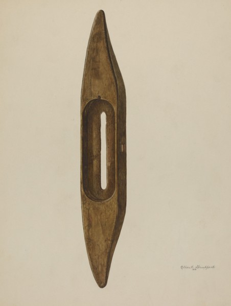 Cloth Shuttle, 1939. Creator: Albert Geuppert.