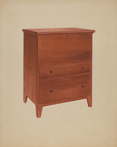 Shaker Chest of Drawers, c. 1938. Creator: John W Kelleher.