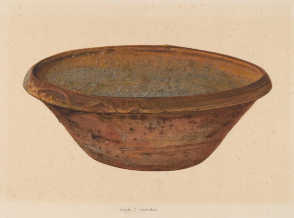 Bowl, c. 1937. Creator: Lloyd Charles Lemcke.