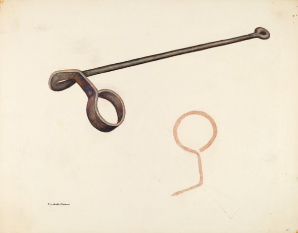 Branding Iron, c. 1942. Creator: Elizabeth Johnson.