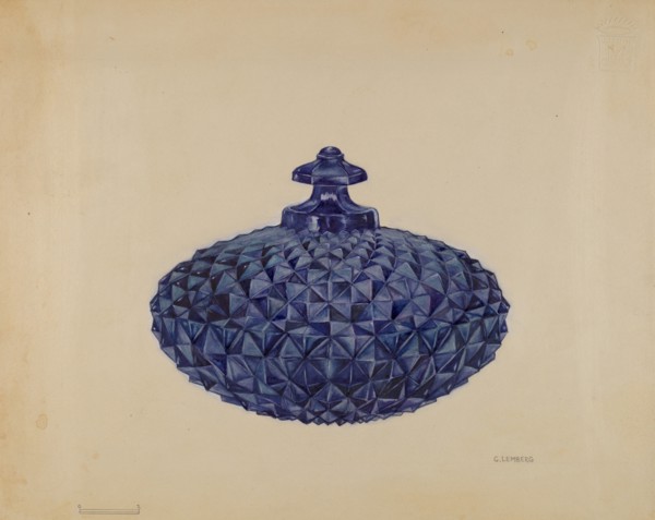 Covered Butter Dish, c. 1936. Creator: Gertrude Lemberg.