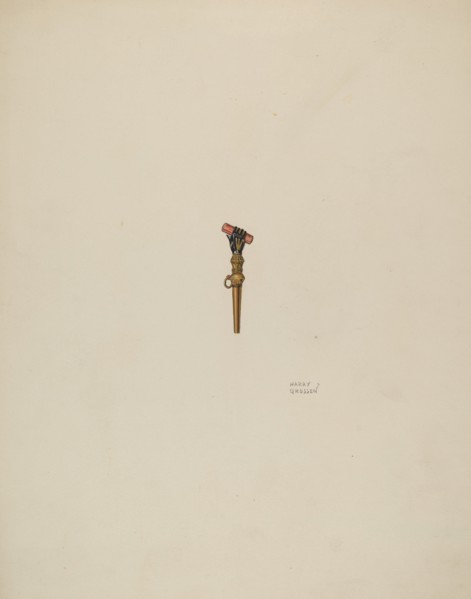 Watch Key, c. 1938. Creator: Harry Grossen.