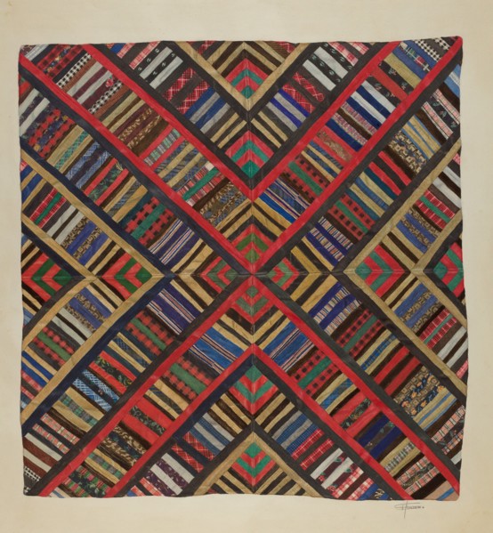 Bedspread, 1935/1942. Creator: Esther Hansen.