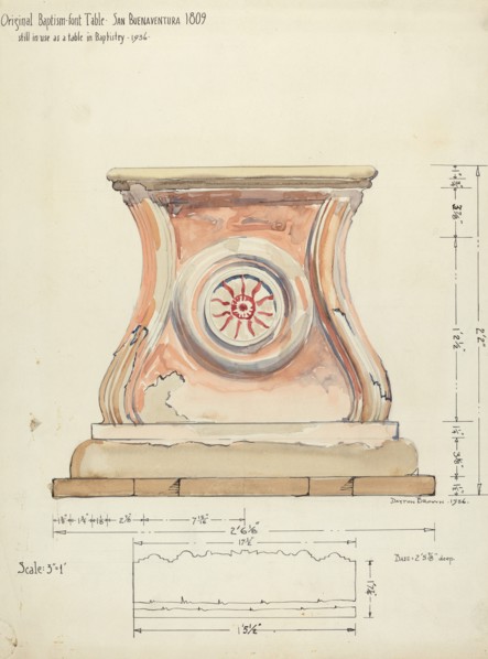 Stand for Baptismal Font, 1935/1942. Creator: Edward Jewett.