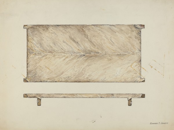 Rawhide Bedstead, c. 1936. Creator: Edward Jewett.