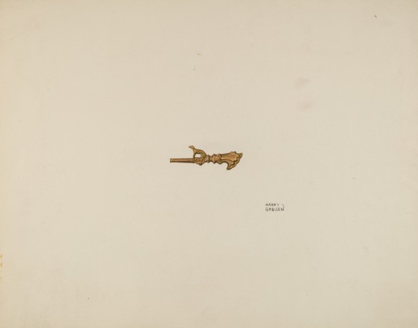 Watch Key, c. 1938. Creator: Harry Grossen.