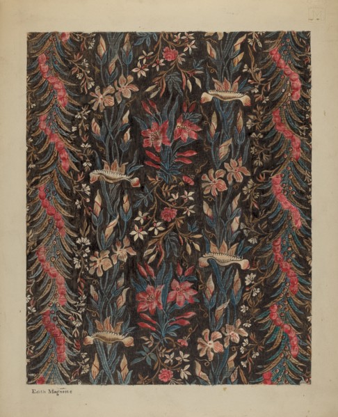Printed Cotton, c. 1939. Creator: Edith Magnette.