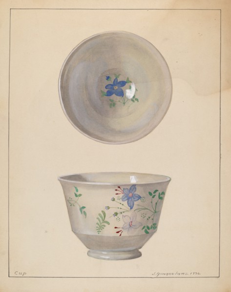 Tea Cup, 1936. Creator: J. Howard Iams.