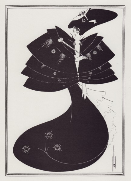 The Black Cape, 1893. Creator: Aubrey Beardsley.