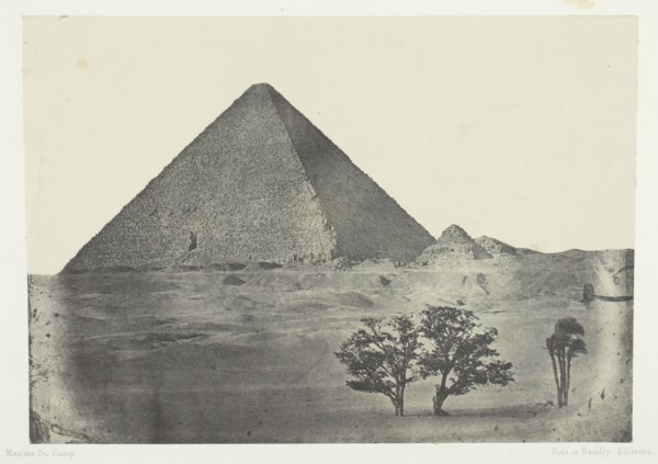 Pyramide de Chéops, Egypte Moyenne, 1849/51, printed 1852. Creator: Aimé Rochas.