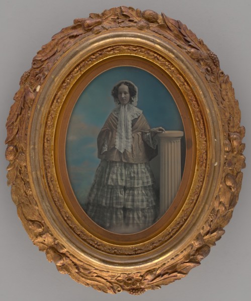 Untitled (Portrait of a Standing Woman), 1850. Creators: Albert Sands Southworth, Josiah Johnson Hawes.