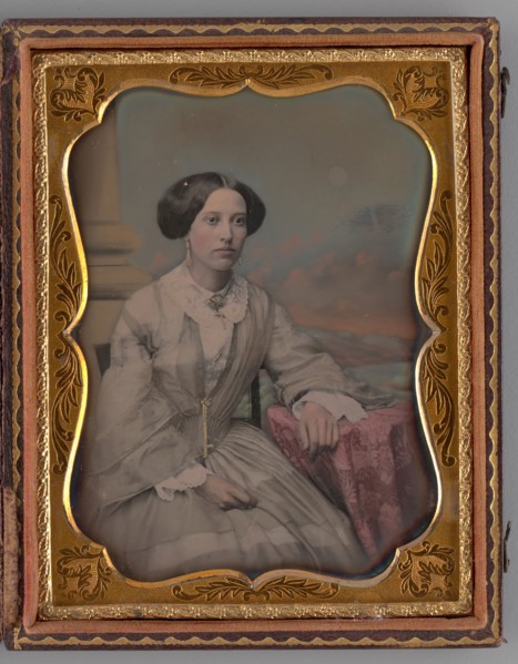 Untitled (Portrait of Seated Woman), 1858. Creators: Albert Sands Southworth, Josiah Johnson Hawes.