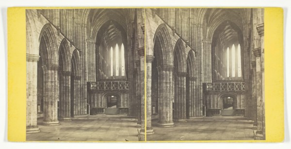Glasgow Cathedral - The Nave, 1867. Creator: Archibald Burns.