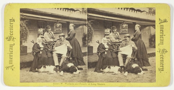 James W Wallack and Family at Long Branch, 1875/99. Creator: Unknown.