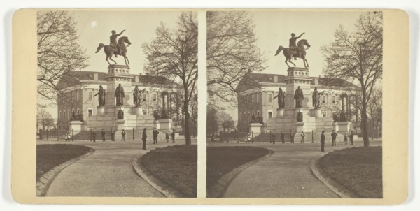 Washington Monument and State Capitol, 1875-1899.  Creator: Unknown.