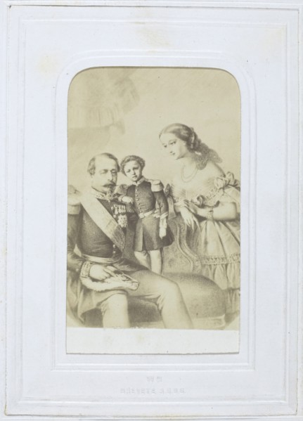 Untitled [Napoleon III and family], 1860-69. Creator: Unknown.