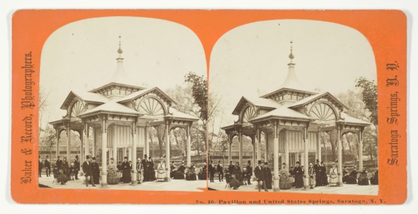 Pavilion and United States Springs, Saratoga, N.Y., 1875/99. Creator: Baker & Record.