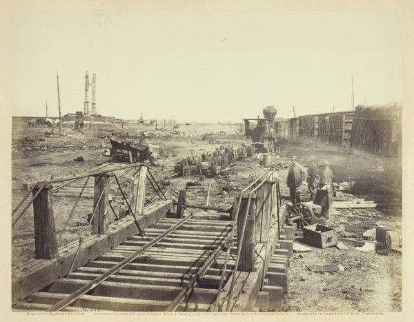 Ruins at Manassas Junction, March 1862. Creators: Barnard & Gibson, George N. Barnard, James F. Gibson.
