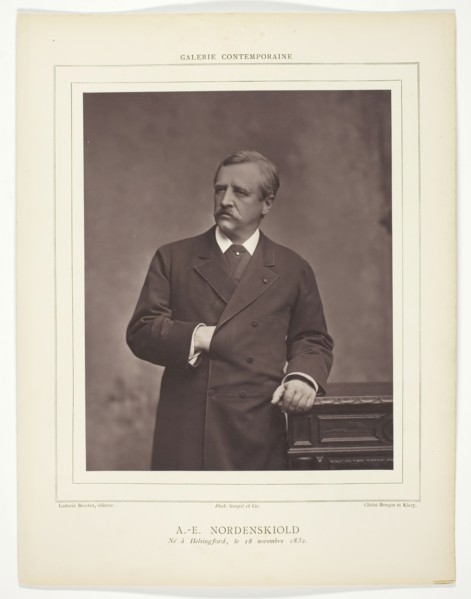 A. E. Nordenskiold (Swedish geologist and mineralogist, born Finland, 1832-1901), c. 1880. Creators: Benque, Benque and Klary.
