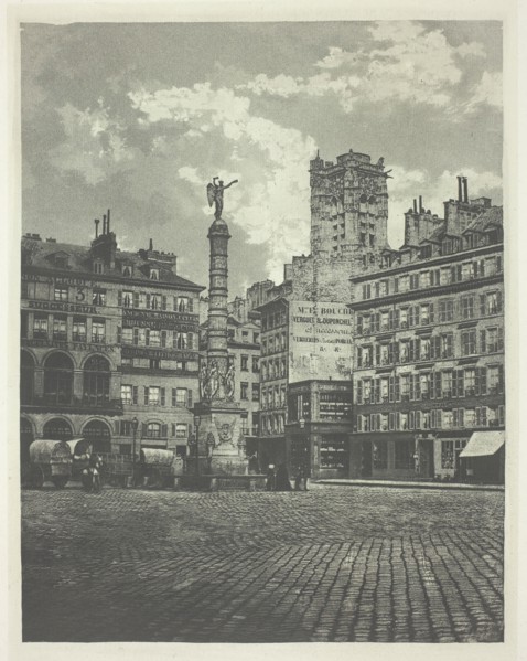 Paris, Place de Châtelet, 1854/55, printed 1982. Creator: Charles Nègre.