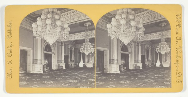 East Room, White House, late 19th century. Creator: Charles. S. Cudlip.