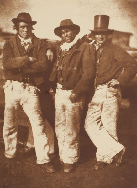 Alexander Rutherford, William Ramsay, and John Liston, Newhaven, 1843/47, printed c. 1916. Creators: David Octavius Hill, Robert Adamson, Hill & Adamson.