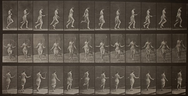 Animal Locomotion, Plate 174, 1887. Creator: Eadweard J Muybridge.