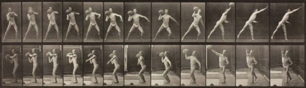 Animal Locomotion, Plate 319, 1887. Creator: Eadweard J Muybridge.