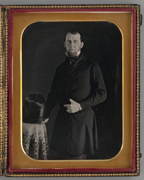 Untitled (Portrait of a Standing Man), 1848. Creator: Edward Tompkins Whitney.