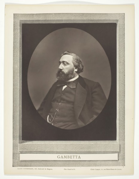Gambetta, c. 1876. Creator: Etienne Carjat.