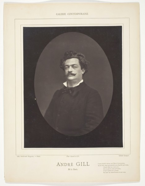 André Gill (French caricaturist, 1840-1885), c. 1876. Creator: Etienne Carjat.