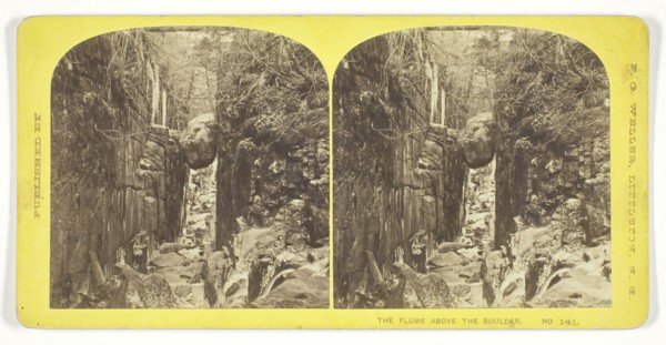 The Flume Above the Boulder, mid 19th century. Creator: F. G. Weller.