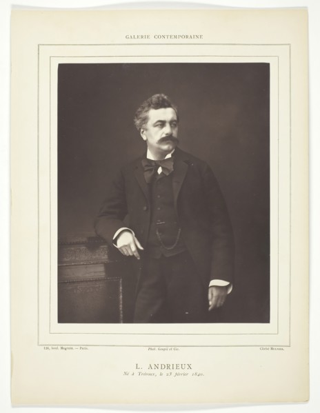 L. Andrieux, c. 1876. Creator: Ferdinand J. Mulnier.
