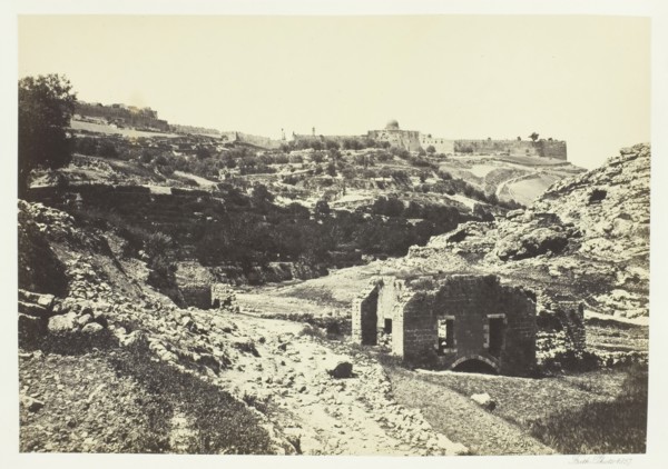 Jerusalem from the Wall of En-Rogel, 1857. Creator: Francis Frith.