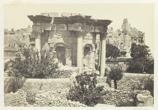 The Circular Temple, Baalbec, 1857. Creator: Francis Frith.