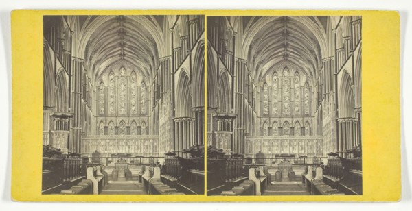 Worcester Cathedral - The Choir, Mid 19th century. Creator: George Washington Wilson.