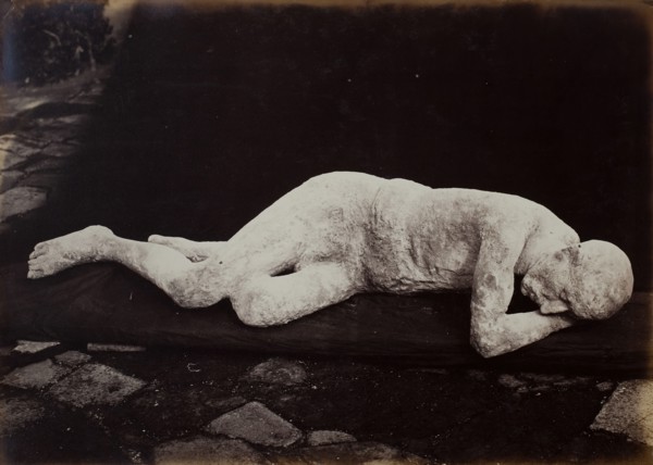 Body Cast from Pompeii, 1880. Creator: Giorgio Sommer.