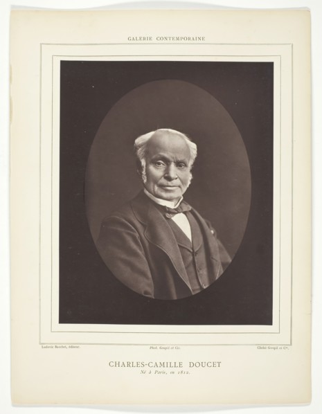 Charles-Camille Doucet, [French poet and playwright], c. 1880.  Creator: Goupil and Co.