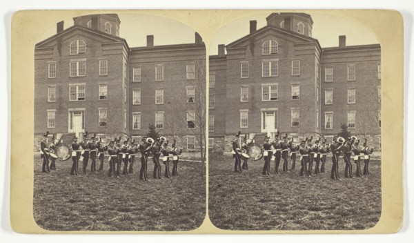 Untitled [Alfred Centre Cornet Band], late 19th century.  Creator: Irving Saunders.