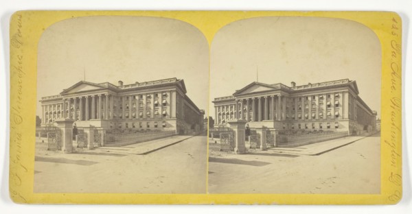 U.S. Treasury, late 19th century. Creator: J F Jarvis.