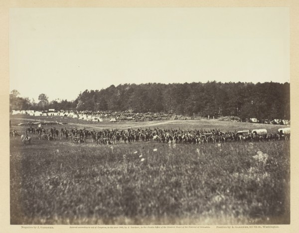 Battery A, Fourth U.S. Artillery, Robertson's Brigade, February 1864. Creator: James Gardner.