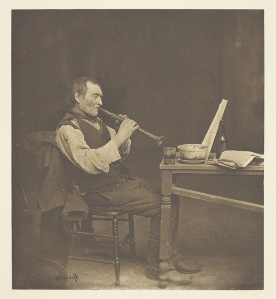 Clarionet Player, c. 1897. Creator: John E. Dumont.