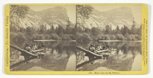 Mirror Lake and Mt. Watkins, 1870. Creator: John P. Soule.