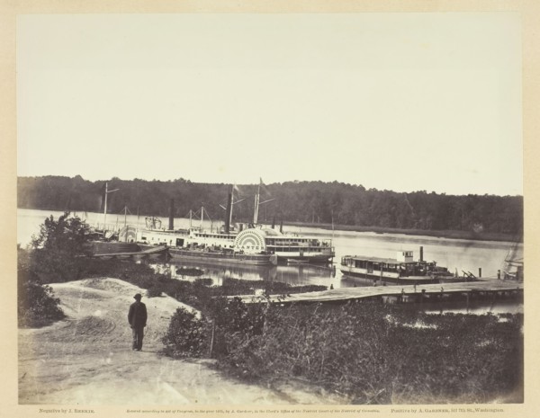 Medical Supply Boat, Appomattox Landing, Virginia, January 1865. Creator: John Reekie.
