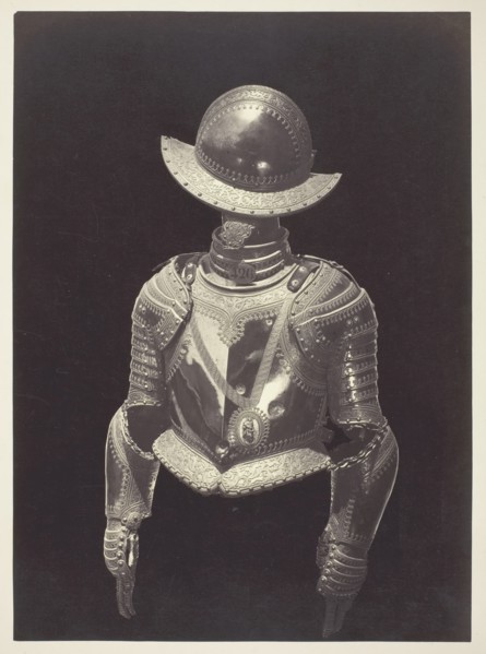 Musket-Proof Half Armor of King Philip III (Media Armadura a Prueba de Mosquete...), c. 1868. Creator: Juan Laurent.