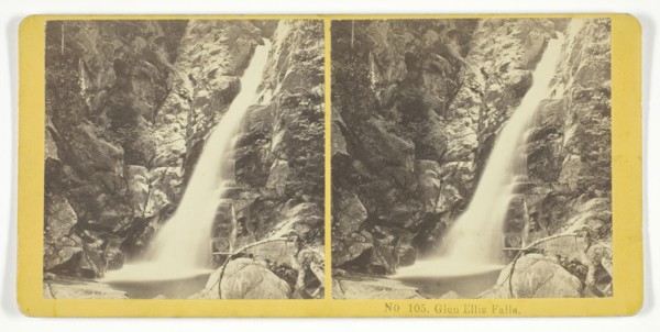 Glen Ellis Falls, 1855/75. Creators: Kilburn Brothers, BW Kilburn.